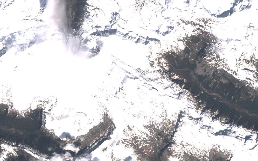 Aerial view of Monte Perdido
