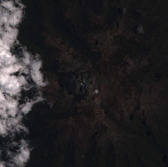 Aerial view of Mount Kenya