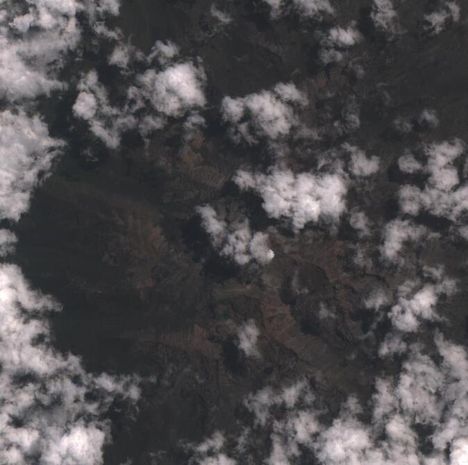 Aerial view of Mount Kenya