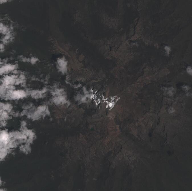 Aerial view of Mount Kenya