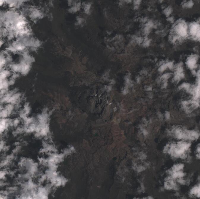 Aerial view of Mount Kenya