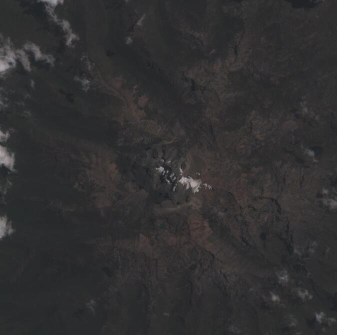 Aerial view of Mount Kenya