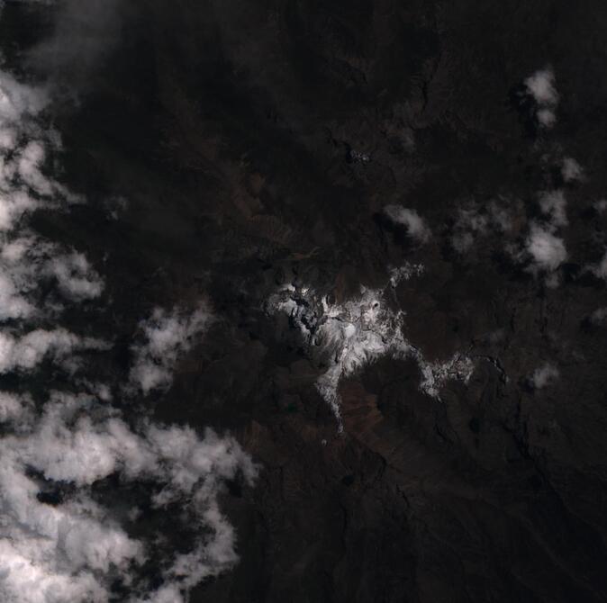 Aerial view of Mount Kenya