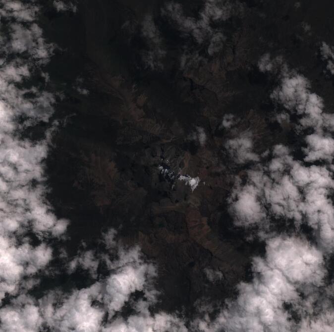 Aerial view of Mount Kenya