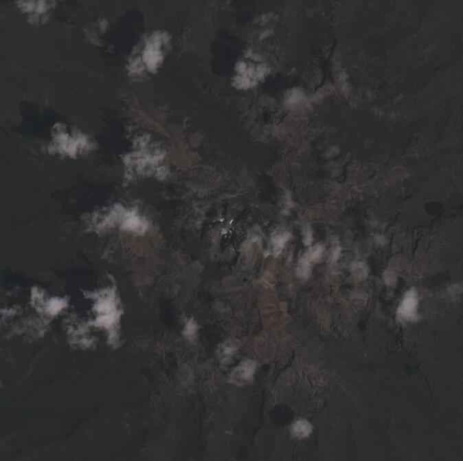 Aerial view of Mount Kenya