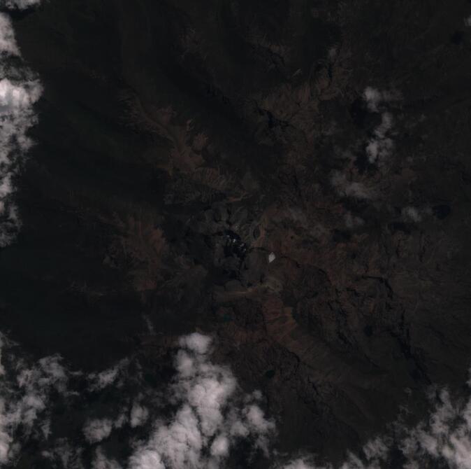 Aerial view of Mount Kenya