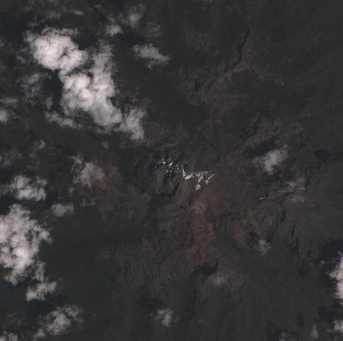 Aerial view of Mount Kenya