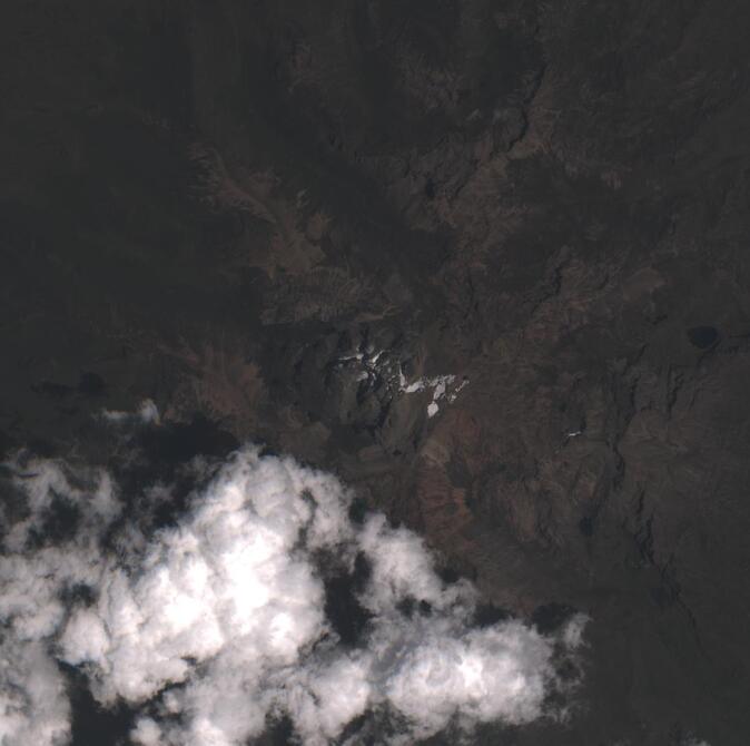 Aerial view of Mount Kenya