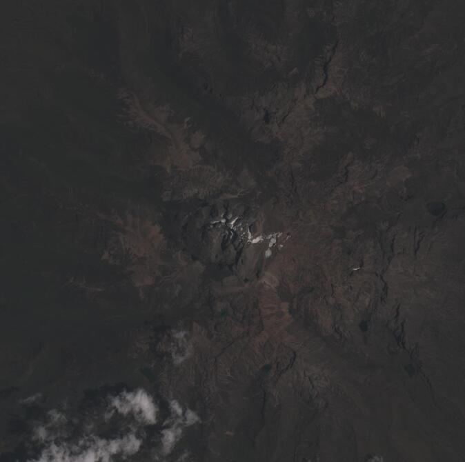 Aerial view of Mount Kenya