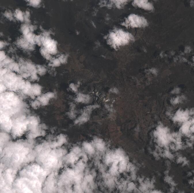 Aerial view of Mount Kenya