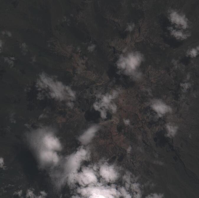 Aerial view of Mount Kenya