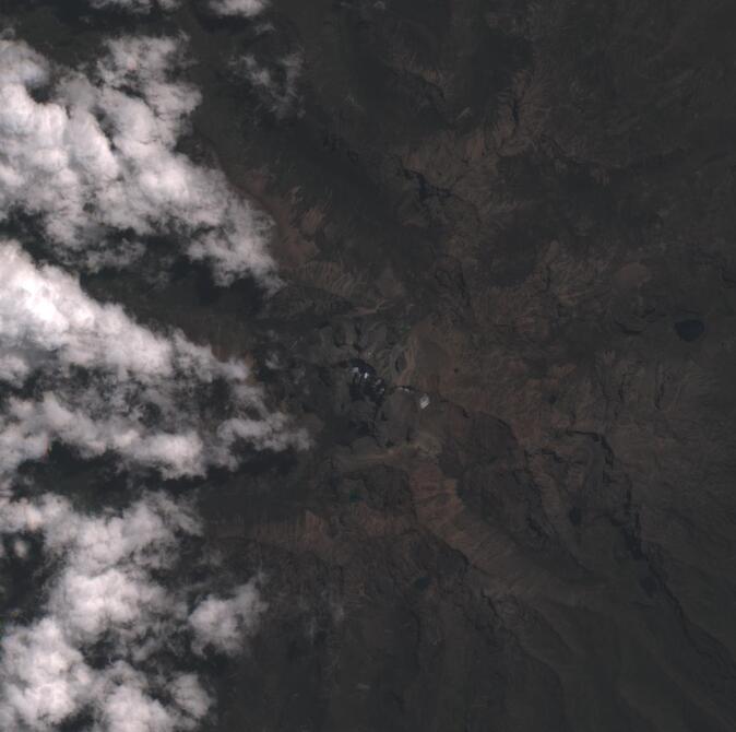 Aerial view of Mount Kenya