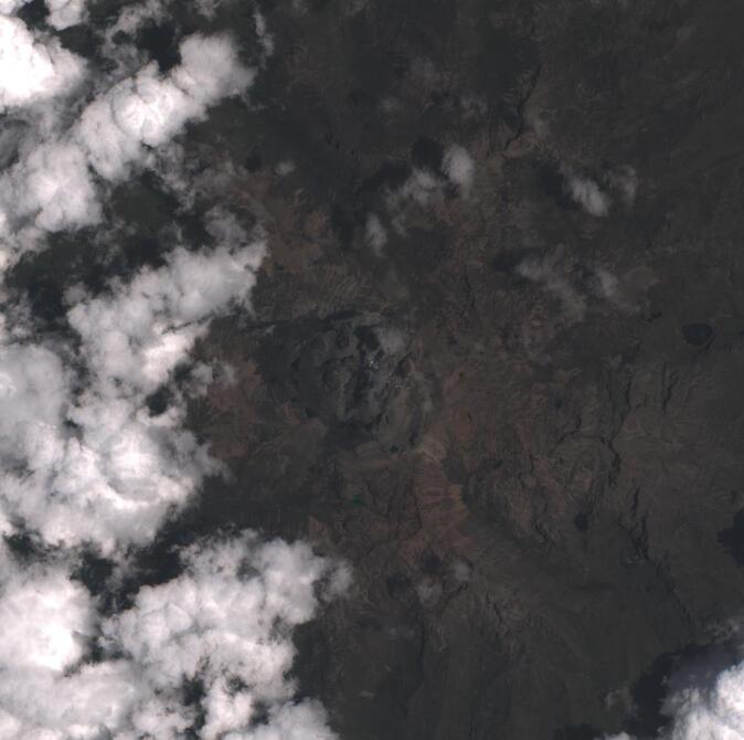 Aerial view of Mount Kenya