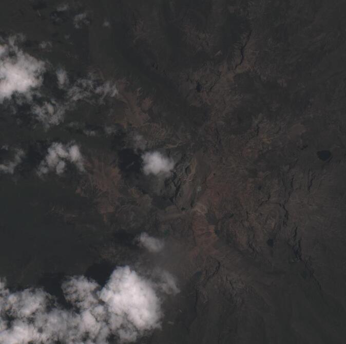 Aerial view of Mount Kenya