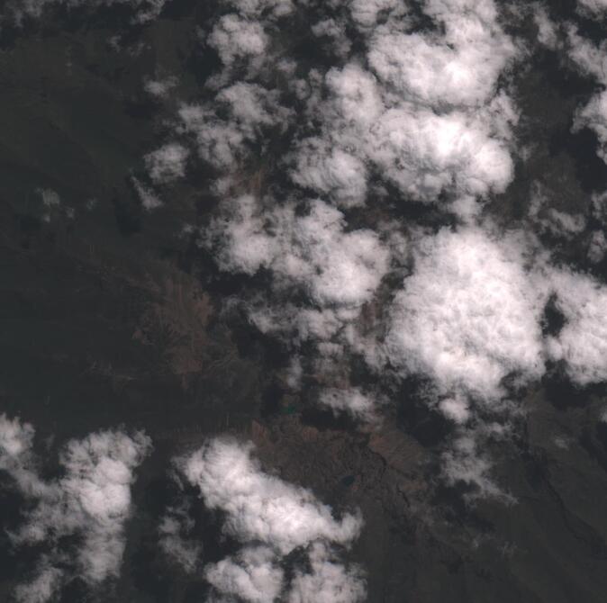 Aerial view of Mount Kenya