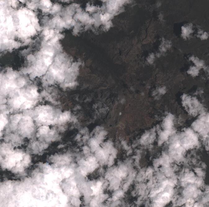 Aerial view of Mount Kenya
