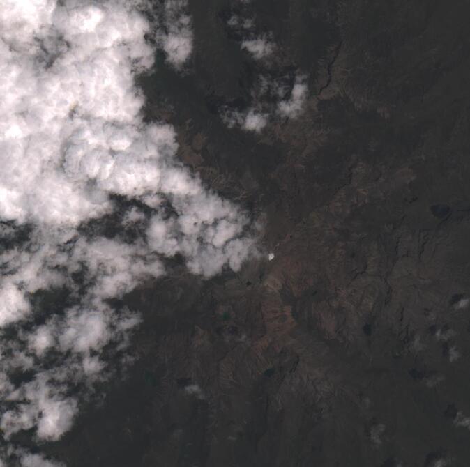 Aerial view of Mount Kenya