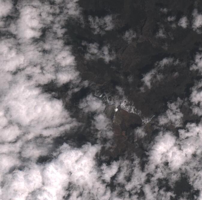 Aerial view of Mount Kenya