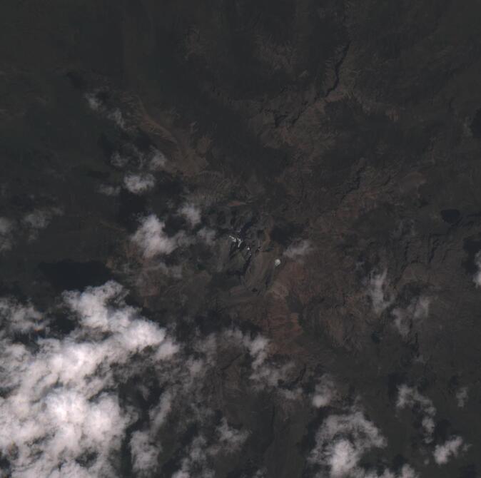 Aerial view of Mount Kenya