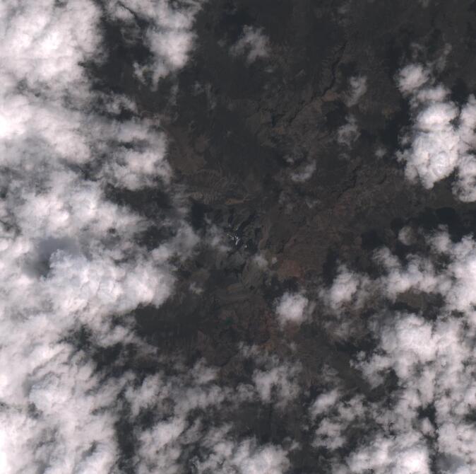 Aerial view of Mount Kenya