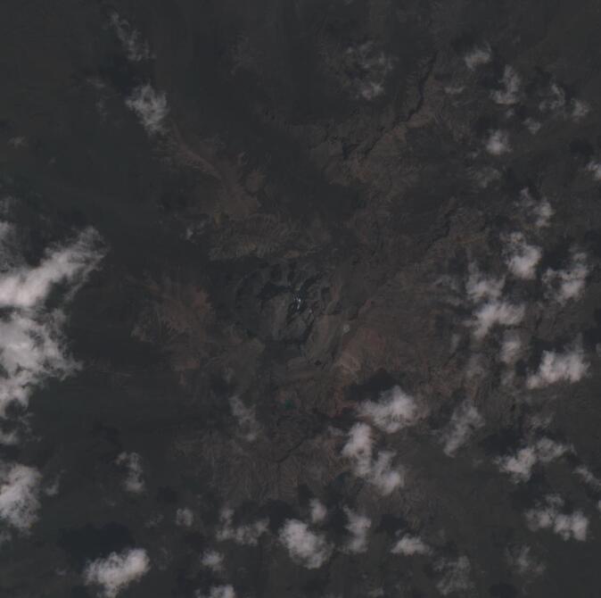 Aerial view of Mount Kenya