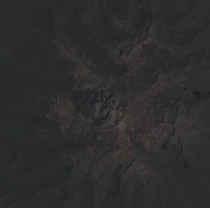 Aerial view of Mount Kenya