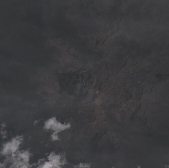 Aerial view of Mount Kenya