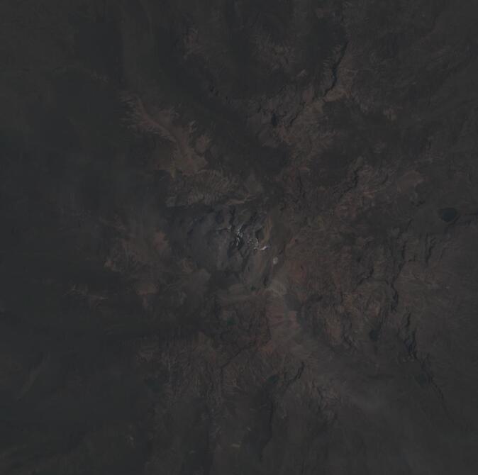 Aerial view of Mount Kenya