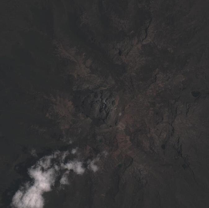 Aerial view of Mount Kenya