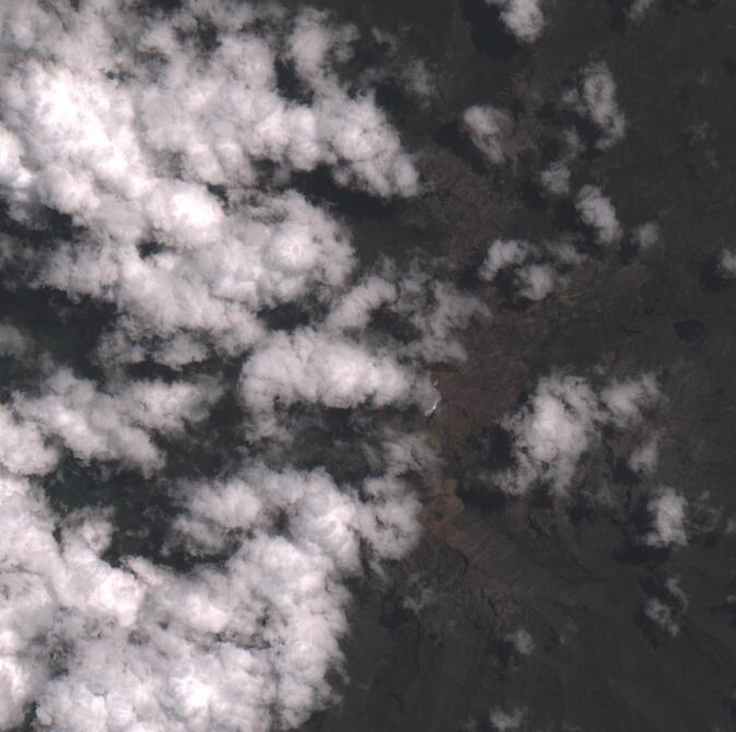 Aerial view of Mount Kenya