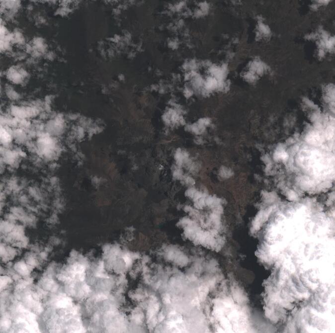 Aerial view of Mount Kenya