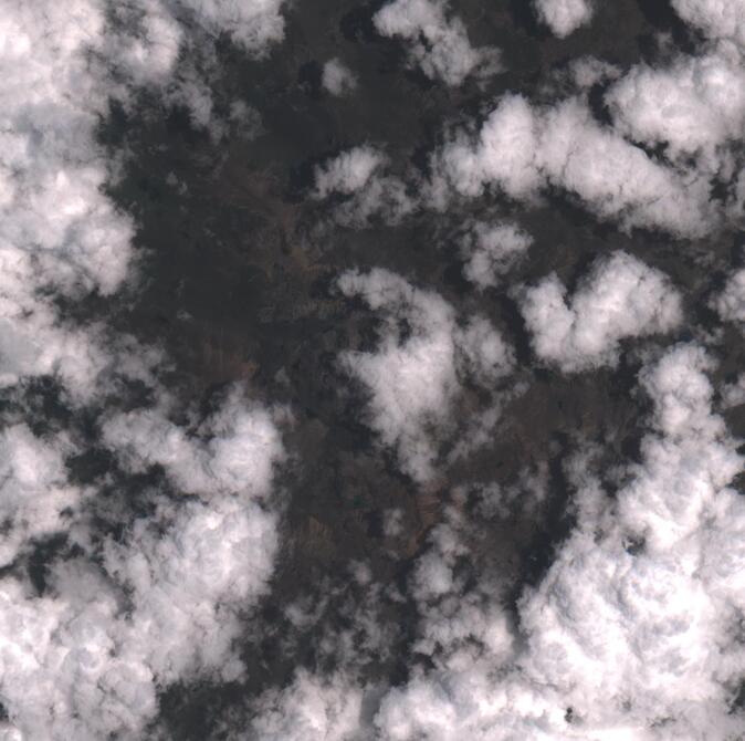 Aerial view of Mount Kenya
