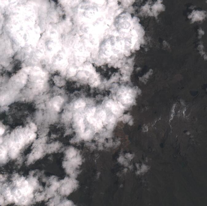 Aerial view of Mount Kenya