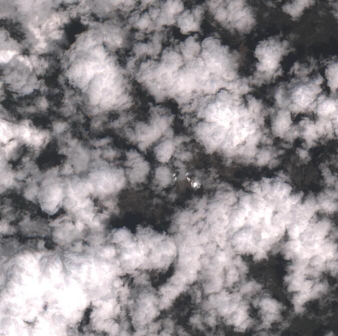Aerial view of Mount Kenya