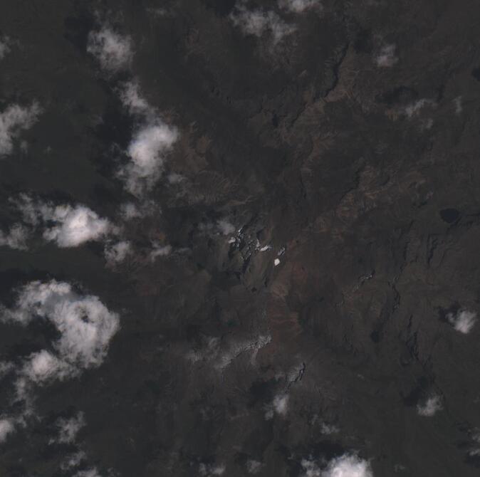 Aerial view of Mount Kenya