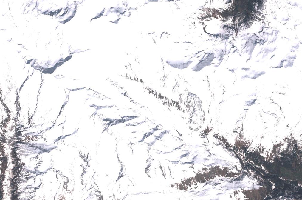 Aerial view of Pasterze Glacier