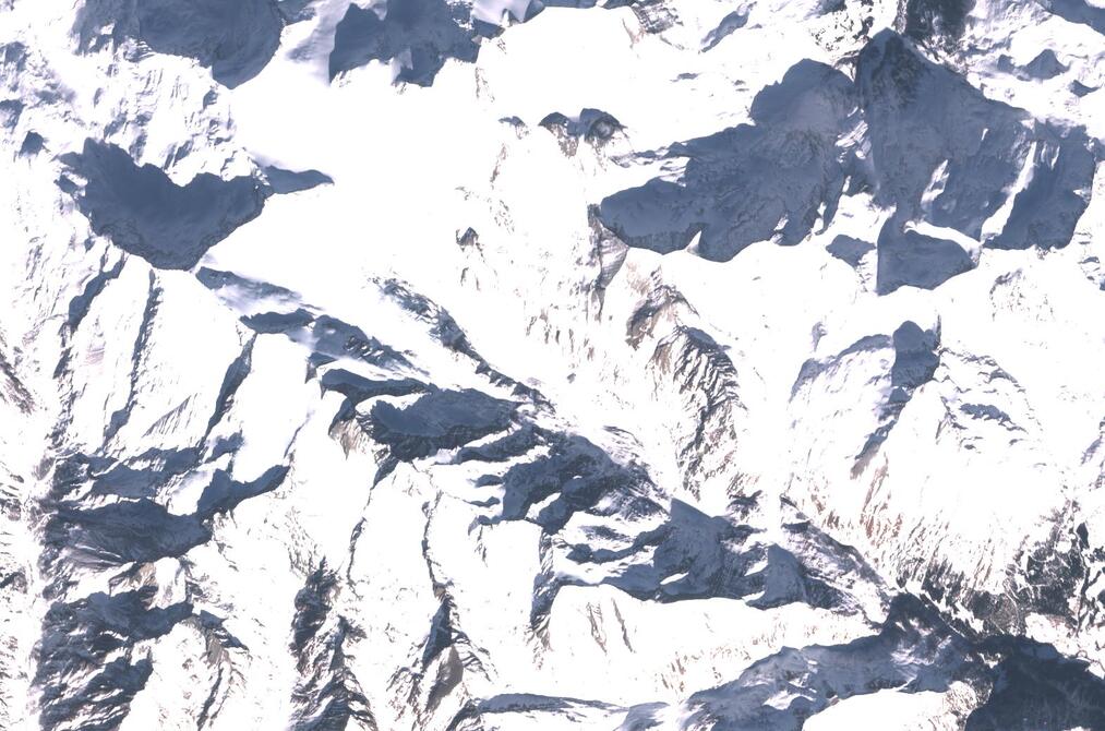 Aerial view of Pasterze Glacier