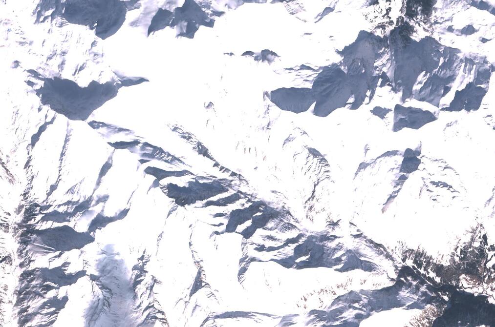 Aerial view of Pasterze Glacier