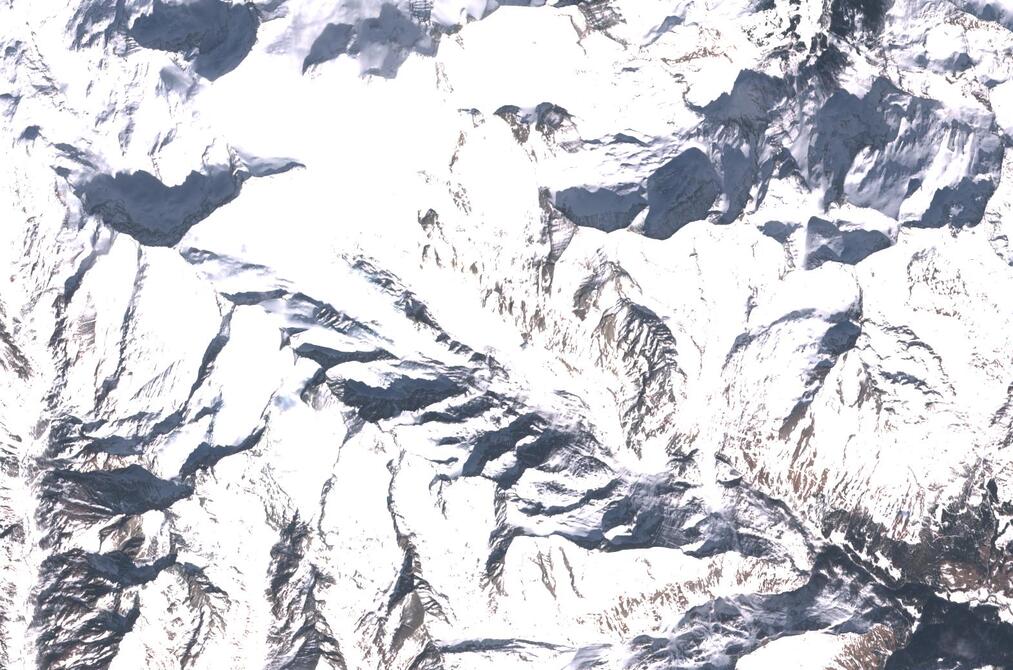 Aerial view of Pasterze Glacier