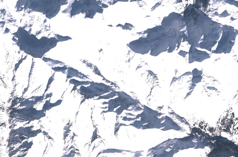 Aerial view of Pasterze Glacier