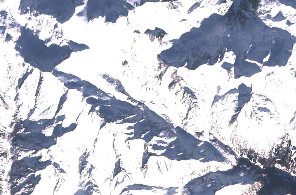 Aerial view of Pasterze Glacier