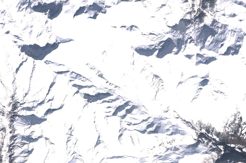 Aerial view of Pasterze Glacier