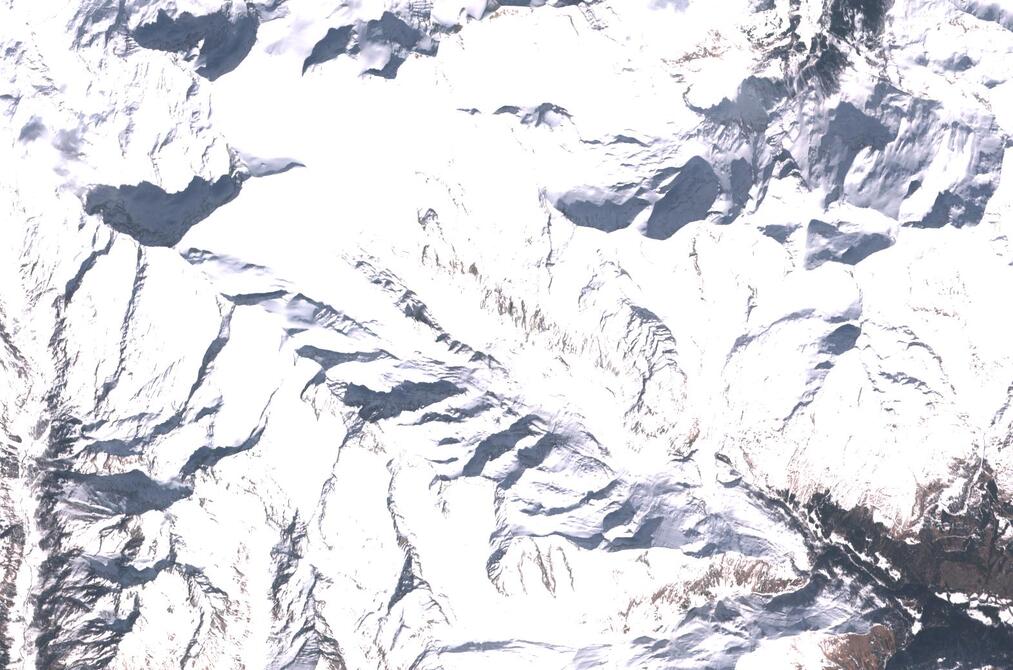Aerial view of Pasterze Glacier