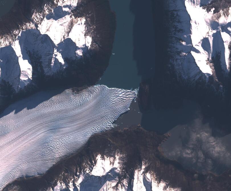 Aerial view of Perito Moreno