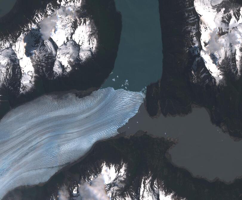 Aerial view of Perito Moreno