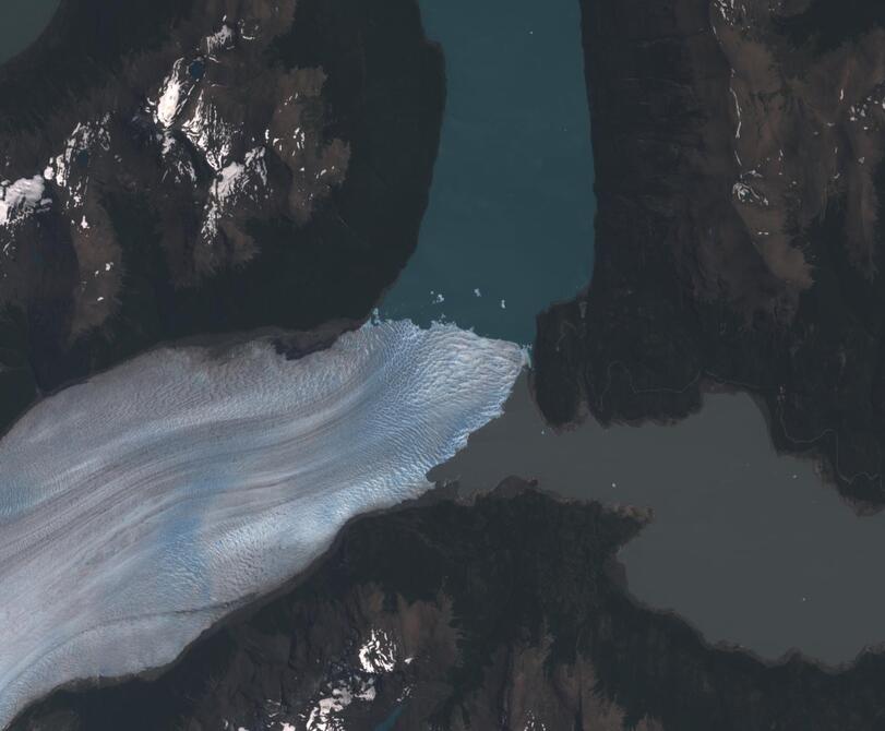 Aerial view of Perito Moreno