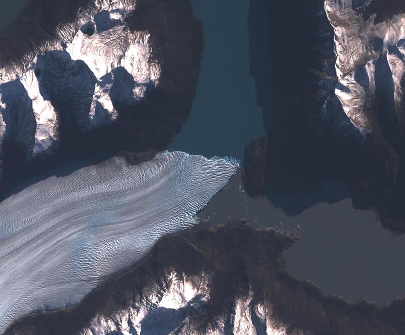 Aerial view of Perito Moreno