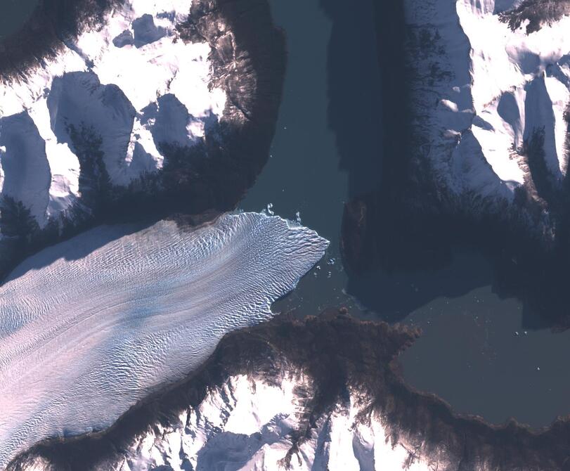 Aerial view of Perito Moreno