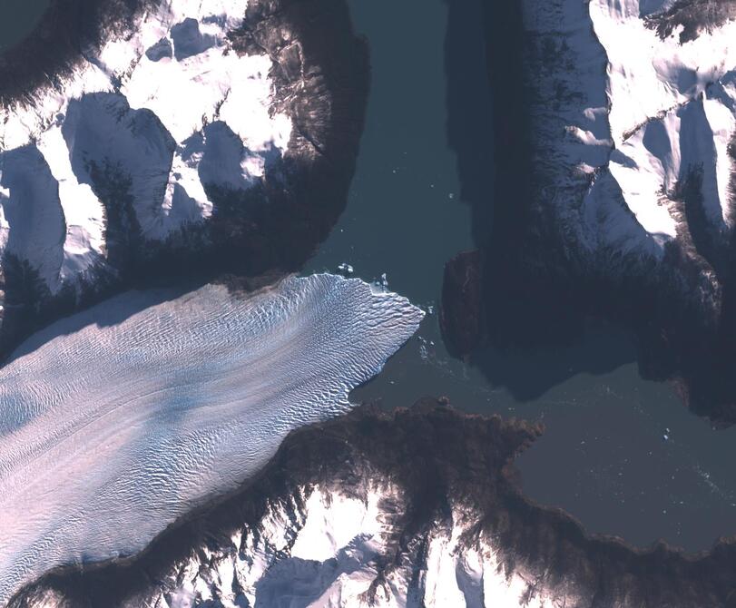 Aerial view of Perito Moreno
