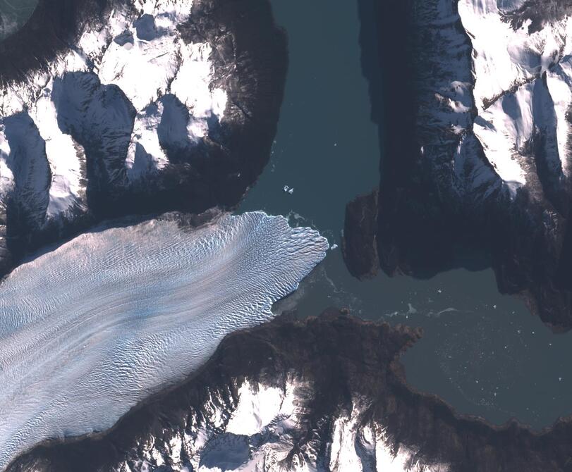 Aerial view of Perito Moreno